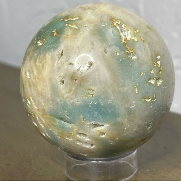 Crystal Droozy Agate Sphere - Picture 3 of 10